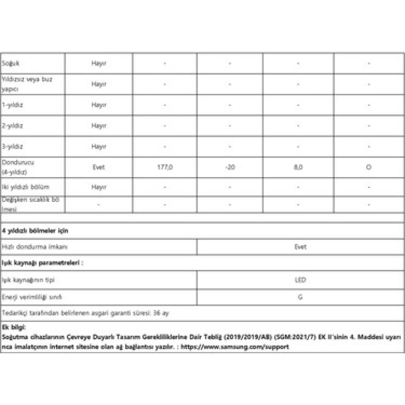 Samsung RB58DS75EWW Buzdolabı